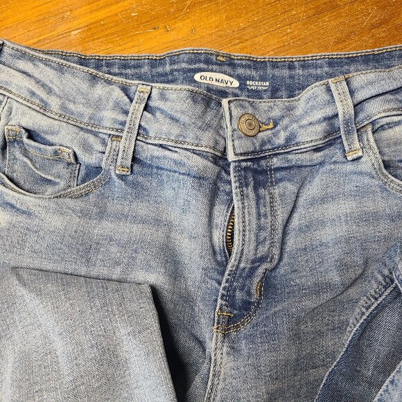Old Navy Rock Star Super Skinny  JEANS Womens SIZE 10L - Picture 2 of 5